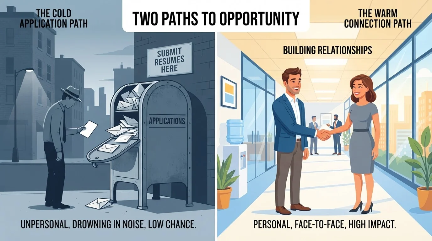 Applying Cold vs. Applying Through a Referral
