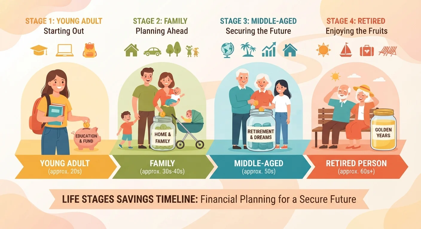 Saving Money Across Every Stage of Adult Life