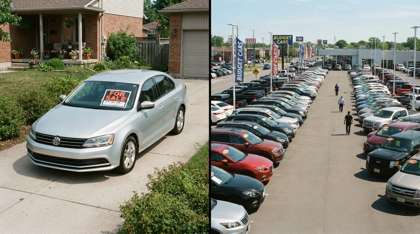 Selling Your Car Privately vs Part-Exchanging at a Dealership